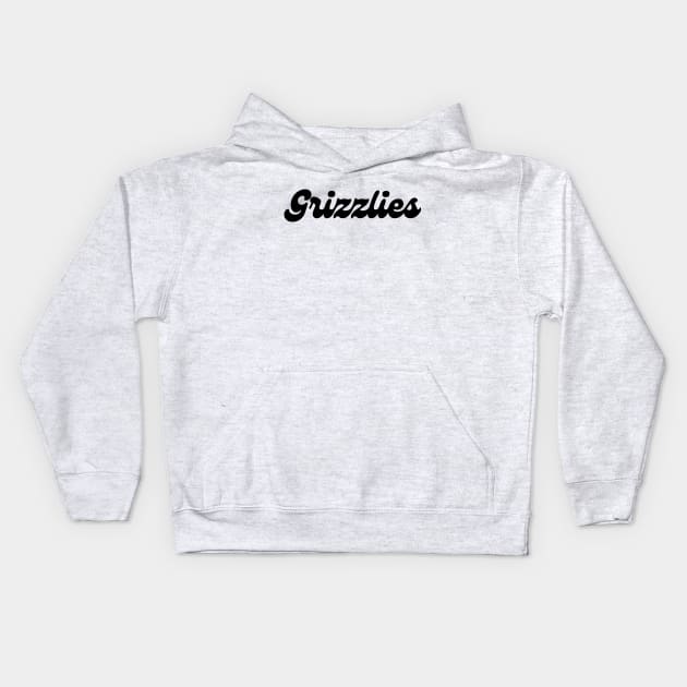 Cute Grizzlies Gear Kids Hoodie by The Sparkle Report
